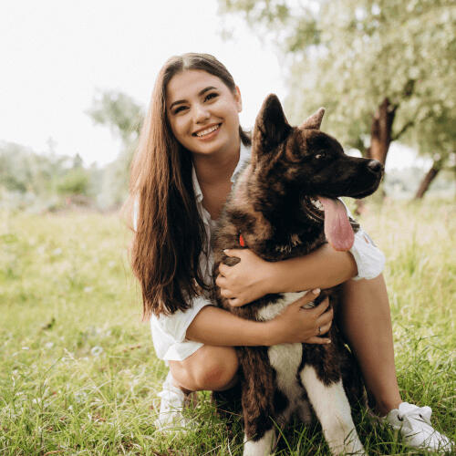Furfriends - A dog with her owner